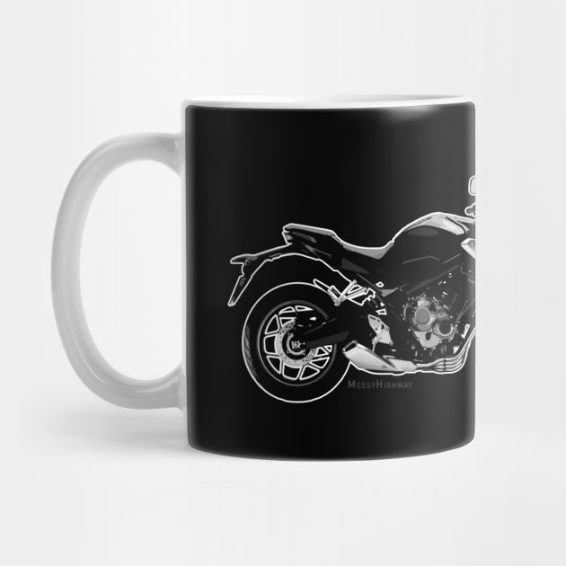 Honda CB650R 19, bw by MessyHighway